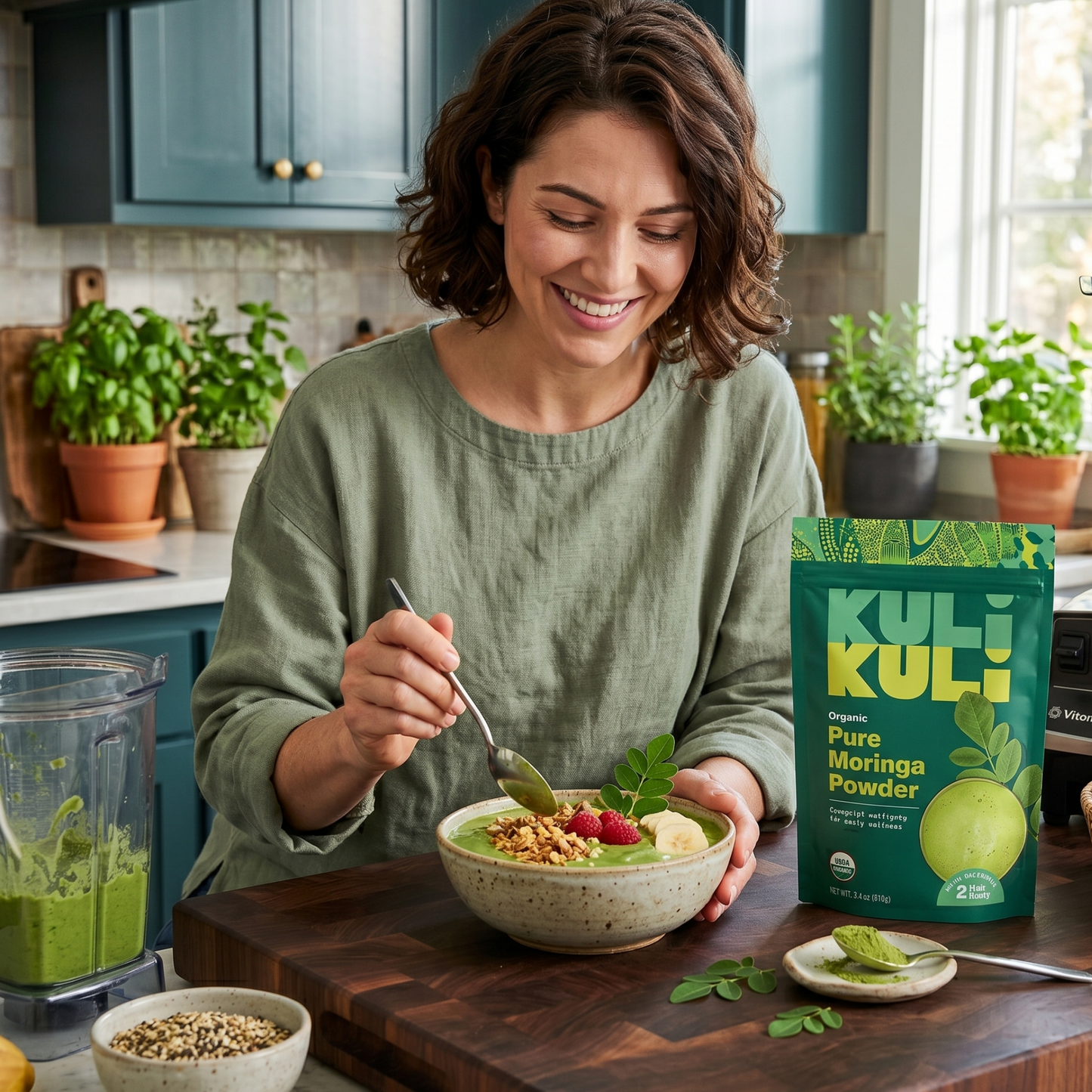 Organic Pure Moringa Powder (10.6 oz)