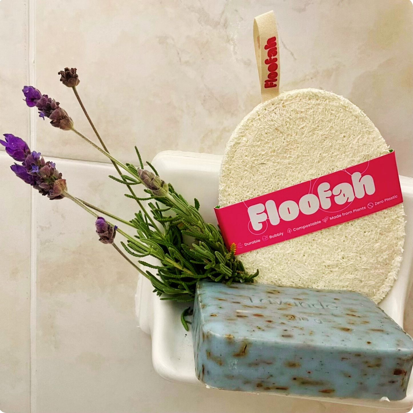 Floofah Exfoliating Shower Loofah - Oval