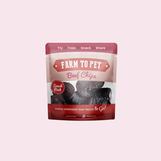 Beef Chips Snack Pack Bundles | Dog Treats for Training & Travel