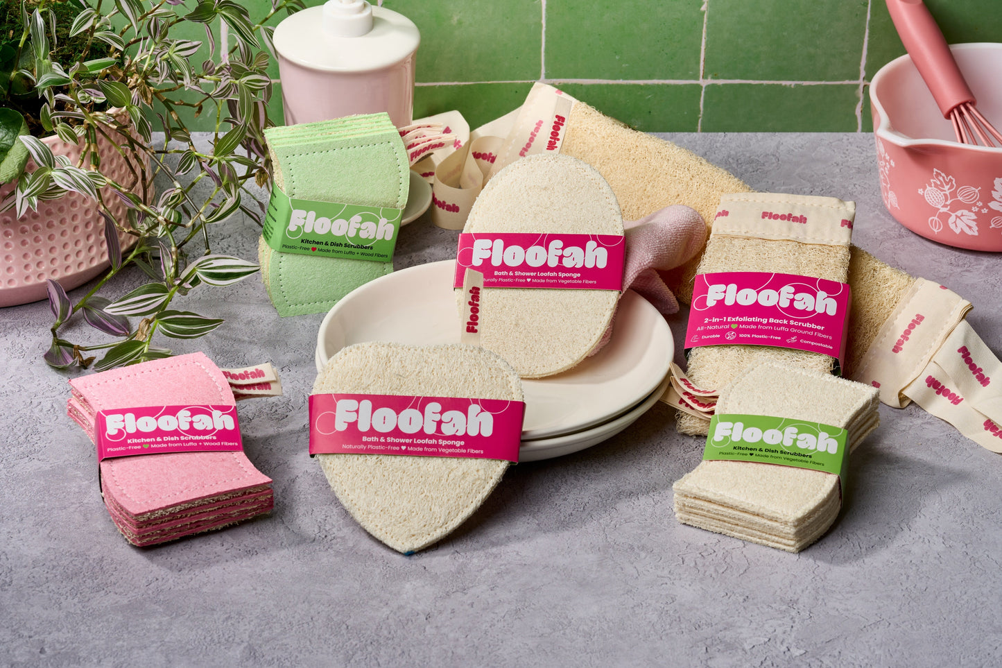 Floofah Exfoliating Shower Loofah - Oval