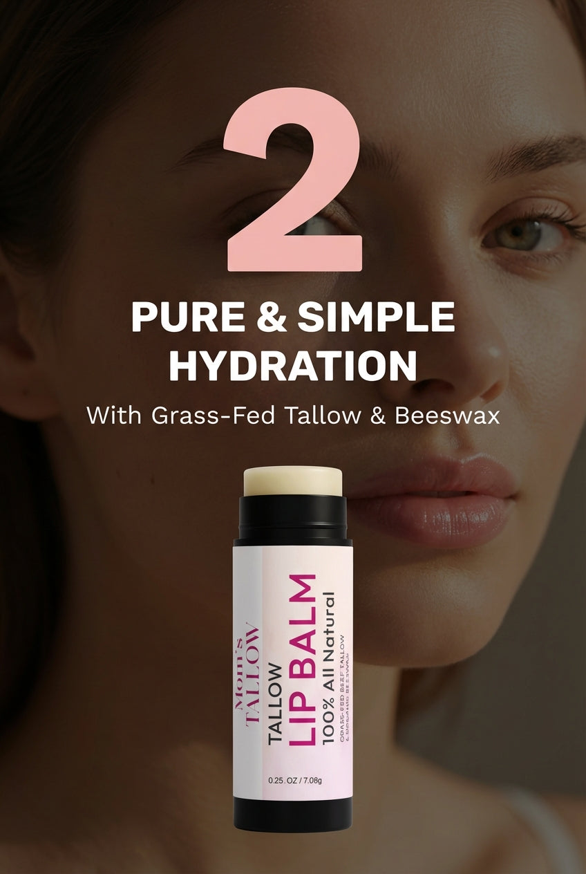 Tallow Lip Balm (Long lasting)